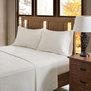 Keeco 100% Cotton Twin Flannel Sheet 3 Piece Set